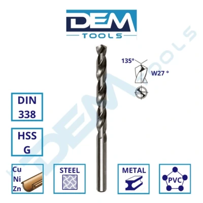 Csigafúró fém HSS-G fényes  9.0mm